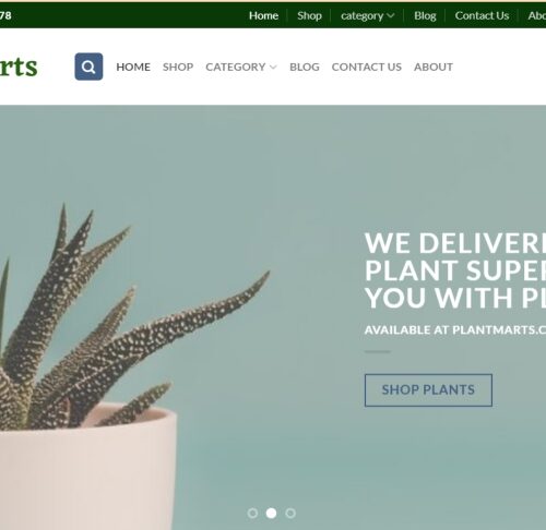 Plantmarts.com Website Design and Development
